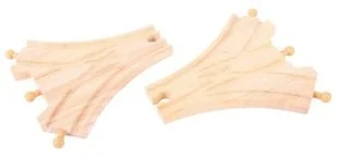 BigjigsRail Rozjazdy dla pociągów BJT103 - Kolejki i akcesoria - miniaturka - grafika 3