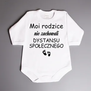 Poczpol Moi rodzice nie zachowali dystansu społecznego - bodziak PRZPOC-8-2778 - Body dla niemowląt - miniaturka - grafika 2