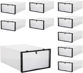 Pudła i pojemniki do przechowywania - Organizer na buty z otwieraną klapą 30,5x21x12,5 cm zestaw 10 szt. 10x HA3003 - miniaturka - grafika 1