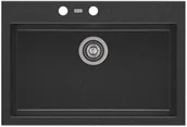 Zlewozmywaki - AXIS GROUP Zlew A-Point 60 1-komorowy czarny - miniaturka - grafika 1
