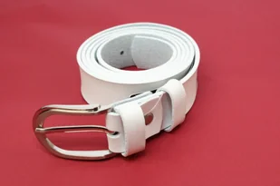 Complex Pasek Damski Skórzany Gładki (PL) 30 mm BIAŁY Szerokość Standardowa - Paski - miniaturka - grafika 2