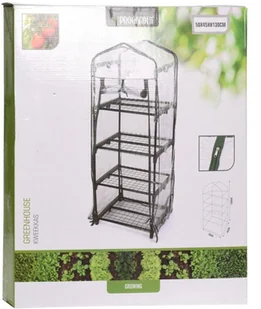 SZKLARNIA OGRODOWA METAL/PP 50X45X130CM 339003 - Szklarnie ogrodowe - miniaturka - grafika 2