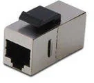 Rozgałęźniki i multiswitche do TV-SAT - DIGITUS Rozdzielacz RJ45 CAT6A RJ45 CAT6A DN-93906) Metal+Plastik - miniaturka - grafika 1