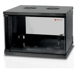 Techly Szafa wisząca TechlyPro ECO 19" 6U/320 zmontowana czarna I-CASE EL-1006B32 SPTCOKS00020 - Kable miedziane - miniaturka - grafika 2