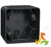 Klawisze i ramki - Schneider Electric MUREVA STYL Podstawa naścienna 1 pojedyncza IP55 antracyt MUR37911 MUR37911/SCH - miniaturka - grafika 1