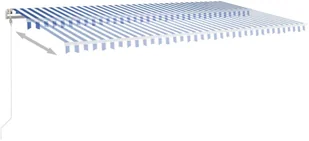 VidaXL Lumarko Automatycznie zwijana markiza, LED i czujnik wiatru, 600x350 cm 3069053 VidaXL - Markizy - miniaturka - grafika 4