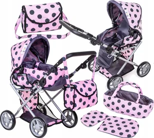 Duży wózek dla lalek 3w1 Głeboki Spacerowy Nosidło - Wózki dla lalek - miniaturka - grafika 14