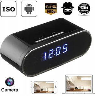 Zegar Z Mini Kamera Szpiegowska WiFi Ukryta Budzik - Minikamery i aparaty szpiegowskie - miniaturka - grafika 2