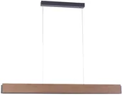 Lampy sufitowe - Paul Neuhaus Lampa wisząca drewniana 121 cm w tym LED z pilotem - Ajdin - miniaturka - grafika 1