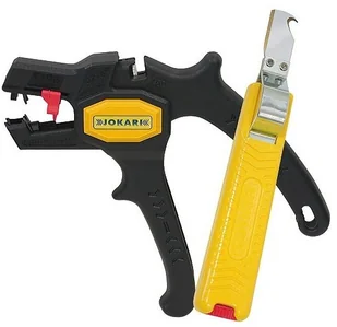 Jokari Nóż do Kabli NO 28 J 10280 + Ściągacz Izolacji NO 4 J 20050 - Narzędzia warsztatowe Jokari Nóż do Kabli NO 28 J 10280 + Ściągacz Izolacji NO 4 J 20050 - Narzędzia warsztatowe - miniaturka - grafika 1