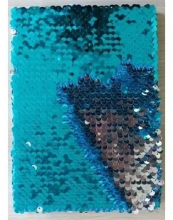 Notatnik Cekinowy Niebiesko-Srebrny Stn 2630 - Szkolne artykuły papiernicze - miniaturka - grafika 2