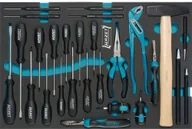 Zestawy narzędziowe - Hazet Zestaw narzędzi dla złotej rączki 27 szt Hazet 163-31/27 - miniaturka - grafika 1