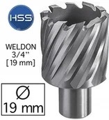 Wiertła - HSS Fi 19 x 30 mm Frez Trepanacyjny Wiertło rurowe - miniaturka - grafika 1