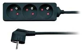 DPM 3 gniazda z uziemieniem 3m Czarny - Listwy zasilające - miniaturka - grafika 2