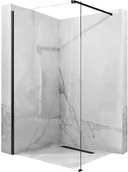 Ścianki i drzwi prysznicowe - Rea Ścianka prysznicowa Aero Black Mat 90 - miniaturka - grafika 1