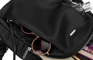 David Jones Zgrabny plecak damski z frontowymi kieszeniami - Plecaki - miniaturka - grafika 7