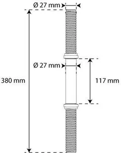 K-SPORT Hantla sztanga prosta K-SPORT gryf - 38cm - Gryfy - miniaturka - grafika 3