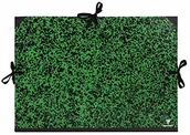 Teczki i skoroszyty - Clairefontaine Clairefontaine 32000C teczka na rysunki Annonay, z tasiemkami, bez wewnętrznych klap, tył 30 mm, DIN A3+, wymiary wewnętrzne: 29,7 x 42 cm, wymiary zewnętrzne: 32 x 45 cm zielona marmurkowana 1 sztuka 32000C - miniaturka - grafika 1