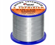 Akcesoria do lutowania - Cynel Cyna z topnikiem 2mm 250g 0,25kg Fv (1913) - miniaturka - grafika 1
