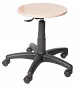 Krzesła i taborety kosmetyczne - Prosedia taboret okrągły sklejka Magika WOOD - miniaturka - grafika 1