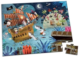 Janod Puzzle w walizce Wyprawa po skarb 36 elementów 4+ Made in France, solution-bc-7545-0 - Puzzle - miniaturka - grafika 6