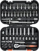 Narzędzia warsztatowe - Sthor ZESTAW NARZĘDZIOWY 1/4"" 56CZ 58643 58643 - miniaturka - grafika 1