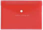 Teczki i skoroszyty - Biurfol Teczka kopertowa, satyna czerwona A5, - miniaturka - grafika 1