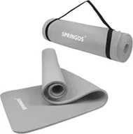 Maty do ćwiczeń - Uniwersalna mata do ćwiczeń 183 cm szara YG0032 - miniaturka - grafika 1