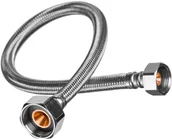 Węże elastyczne - Invena Wężyk w oplocie z GW 1/2" x 3/4" 30 cm - miniaturka - grafika 1