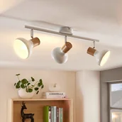 Lampy sufitowe - Lampenwelt com Fridolin 3-punktowa lampa sufitowa, metal - miniaturka - grafika 1