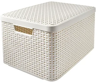 Curver Organizer z pokrywką Style, kremowy, L - Pojemniki na zabawki - miniaturka - grafika 3