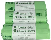 Worki na śmieci - All-Green 6 litr kompostierbarer biobag worek na śmieci, kuchenny 150 worki na śmieci VC 6L-3 - miniaturka - grafika 1