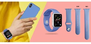 PURO ICON Elastyczny pasek sportowy do Apple Watch 38 / 40 mm (S/M &amp; M/L) Coral AW40ICONCOR - Akcesoria do smartwatchy - miniaturka - grafika 6