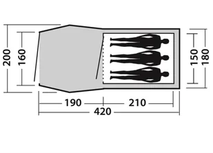 Outdoors Blizzard 300 szaro-niebieski - Namioty - miniaturka - grafika 6
