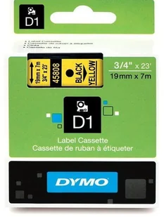 Ta$236ma Dymo D1 zamiennik 45808 19mm x 7m żółte tło/czarny nadruk - Etykiety do drukarek - miniaturka - grafika 11