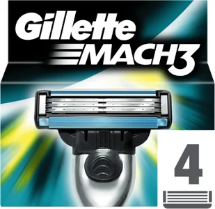 Gillette Mach 3 wkłady do maszynek 4 szt. - Maszynki do golenia i wkłady - miniaturka - grafika 4