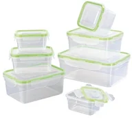 Pojemniki kuchenne - GOURMETmaxx "Klick-it" pojemniki do przechowywania żywności, 14 elementów, można używać w kuchence mikrofalowej, można zamrażać i myć w zmywarce, przezroczysty, 1 - opakowanie 02628 - miniaturka - grafika 1