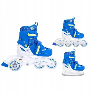 Łyżworolki 30-33 Regulowane 3 w 1 Wrotko-rolki - Rolki - miniaturka - grafika 2