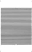Żaluzje - Gardinia Easy Fix Greta roleta plisowana do zaciskania, nieprzejrzysta roleta składana, wszystkie elementy montażowe w zestawie, szary kamień, 70 x 130 cm (szer. x wys.) - miniaturka - grafika 1