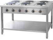 Piece, kotły  i płyty grzejne gastronomiczne - Stalgast Kuchnia wolnostojąca 979600 6-płyt grzewczych 6x2,6 - miniaturka - grafika 1