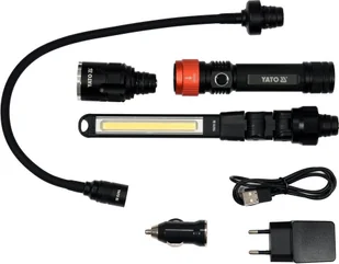 Yato LAMPA WARSZTATOWA 3W1 W WALIZCE 380LM LI-ION 3,7V 2200MAH IP54 - Oświetlenie warsztatowe Yato LAMPA WARSZTATOWA 3W1 W WALIZCE 380LM LI-ION 3,7V 2200MAH IP54 - Oświetlenie warsztatowe - miniaturka - grafika 5