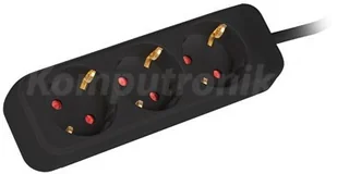 LANBERG Listwa przedluzacz 1.5m 3X230v c PS0-03F-0150-BK - Listwy zasilające - miniaturka - grafika 7