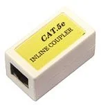 Złącza, przejściówki, adaptery - brak danych Łącznik modularny kat 5e 2x RJ-45 UT - miniaturka - grafika 1