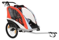 Przyczepki rowerowe - WeeRide Przyczepka Buggy Go 3w1 biały-czarny-czerwony / Typ: dla 2 dzieci - miniaturka - grafika 1
