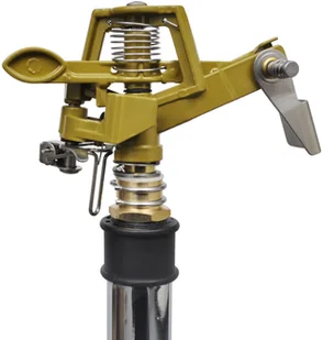 456 Zraszacz impulsowy do ogrodu, cynkowy na trójnożnej podstawie vidaXL - Węże ogrodowe i zraszacze - miniaturka - grafika 4