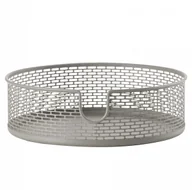 Pudła i pojemniki do przechowywania - ZONE Denmark ZONE Denmark BASKET Metalowy Pojemnik - Koszyk do Przechowywania 20 cm Taupe 10578 - miniaturka - grafika 1
