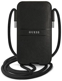 Guess Torebka GUPHMPSASBBK 6,1" czarny/black Saffiano Strap GUE001544-0 - Etui i futerały do telefonów - miniaturka - grafika 2
