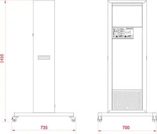 MILOO Sterylizator pomieszczeń BASIC-1200 STERYLIS 1360-uniw - Osuszacze powietrza - miniaturka - grafika 2