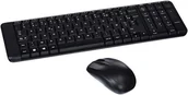 Zestawy myszka + klawiatura - Logitech Wireless Combo MK220 AZERTY klawiatura + mysz + USB-Receiver, kompaktowy, czarna 920-008318 - miniaturka - grafika 1