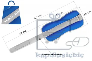 Movit Neoprenowe ciężary mankiety odblaskowe - 2 x 3 kg - Pozostały sprzęt siłowy - miniaturka - grafika 4
